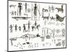 Indian Hieroglyphs-English-Mounted Giclee Print