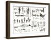 Indian Hieroglyphs-English-Framed Giclee Print