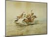 Indian Horse Race No. 4-Charles Marion Russell-Mounted Giclee Print