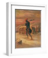 Indian Hunter in the Snow-Cornelius Krieghoff-Framed Giclee Print