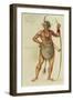 Indian in Body Paint-John White-Framed Premium Giclee Print