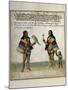 Indian Inhabitants, Watercolor Print, Newport, 1712-null-Mounted Giclee Print