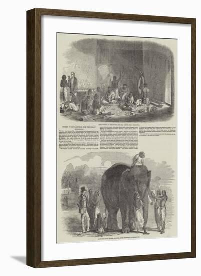 Indian Ivory Carvings for the Great Exhibition-null-Framed Giclee Print