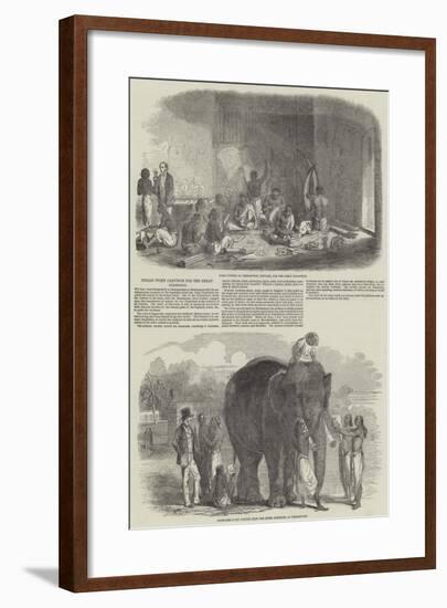 Indian Ivory Carvings for the Great Exhibition-null-Framed Giclee Print