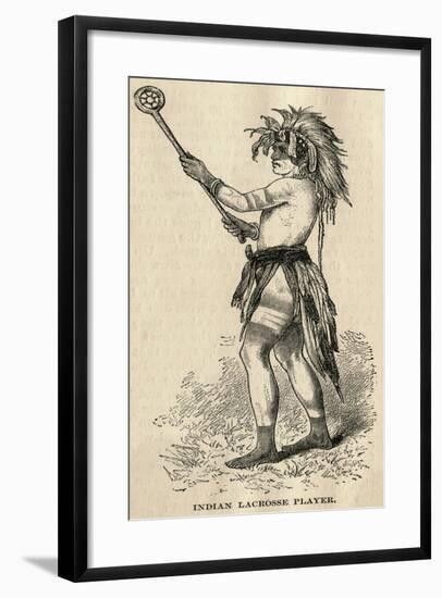 Indian Lacrosse Player-null-Framed Giclee Print