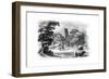 Indian Landscape and Temple, 1847-Robinson-Framed Giclee Print