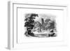 Indian Landscape and Temple, 1847-Robinson-Framed Giclee Print