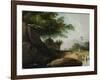 Indian Landscape with Temple, C.1815-George Chinnery-Framed Giclee Print