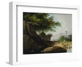 Indian Landscape with Temple, C.1815-George Chinnery-Framed Giclee Print