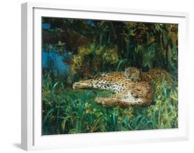 Indian Leopards-John Macallan Swan-Framed Giclee Print