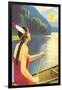 Indian Maiden Watching the Sunset-null-Framed Giclee Print