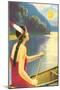 Indian Maiden Watching the Sunset-null-Mounted Giclee Print