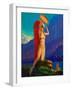 Indian Maiden With Tom Tom-Edward Eggleston-Framed Art Print