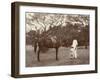 Indian Man and Girl with Horse-null-Framed Photographic Print