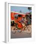 Indian Man in Bicycle Rickshaw, India-Dee Ann Pederson-Framed Photographic Print