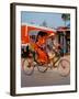 Indian Man in Bicycle Rickshaw, India-Dee Ann Pederson-Framed Photographic Print