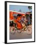 Indian Man in Bicycle Rickshaw, India-Dee Ann Pederson-Framed Photographic Print