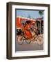 Indian Man in Bicycle Rickshaw, India-Dee Ann Pederson-Framed Photographic Print