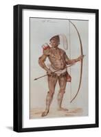 Indian Man of Florida-John White-Framed Giclee Print