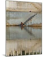 Indian man washing himself, Udaipur, India-Adam Jones-Mounted Photographic Print