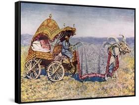 Indian Marriage Cart-Mortimer Menpes-Framed Stretched Canvas