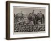 Indian Military Manoeuvres, a Field-Day at Secunderabad-null-Framed Giclee Print
