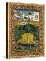 Indian Miniature of the Malawa School, c.1680, India-null-Stretched Canvas