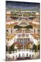 Indian Miniature Painting of a Lavish Palace Complex-null-Mounted Giclee Print