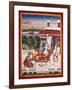 Indian Miniature Showing Krishna and a Princess on a Couch, 18th Century-null-Framed Giclee Print