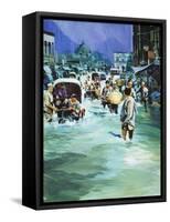Indian Monsoon-Gerry Wood-Framed Stretched Canvas