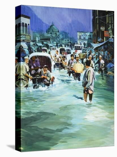 Indian Monsoon-Gerry Wood-Stretched Canvas