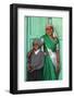 Indian mother and son, Nandgaon, Uttar Pradesh, India-Godong-Framed Photographic Print