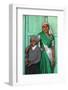 Indian mother and son, Nandgaon, Uttar Pradesh, India-Godong-Framed Photographic Print