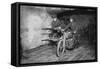 Indian Motor Cycle Ambulance-null-Framed Stretched Canvas