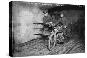 Indian Motor Cycle Ambulance-null-Stretched Canvas