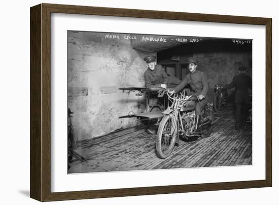 Indian Motor Cycle Ambulance-null-Framed Giclee Print