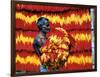 Indian Muslim Artisan Carries Freshly Dyed Kalawa-null-Framed Photographic Print