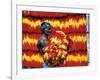 Indian Muslim Artisan Carries Freshly Dyed Kalawa-null-Framed Photographic Print
