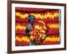 Indian Muslim Artisan Carries Freshly Dyed Kalawa-null-Framed Photographic Print