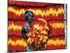 Indian Muslim Artisan Carries Freshly Dyed Kalawa-null-Mounted Photographic Print