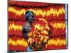 Indian Muslim Artisan Carries Freshly Dyed Kalawa-null-Mounted Photographic Print