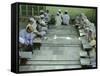 Indian Muslim Children Read the Holy Quran-null-Framed Stretched Canvas