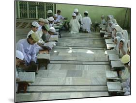 Indian Muslim Children Read the Holy Quran-null-Mounted Photographic Print