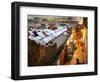 Indian Muslims Take Their Evening Prayers-null-Framed Photographic Print