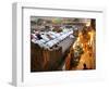 Indian Muslims Take Their Evening Prayers-null-Framed Photographic Print