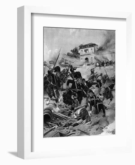 Indian Mutiny, Lucknow-Henri Dupray-Framed Art Print