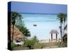 Indian Ocean from the Ras Nungwi Beach Hotel, Zanzibar, Tanzania, East Africa, Africa-D H Webster-Stretched Canvas