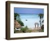 Indian Ocean from the Ras Nungwi Beach Hotel, Zanzibar, Tanzania, East Africa, Africa-D H Webster-Framed Photographic Print