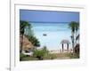 Indian Ocean from the Ras Nungwi Beach Hotel, Zanzibar, Tanzania, East Africa, Africa-D H Webster-Framed Photographic Print