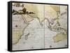 Indian Ocean Old Map, Southern Asia, Eastern Africa And West Australia-marzolino-Framed Stretched Canvas